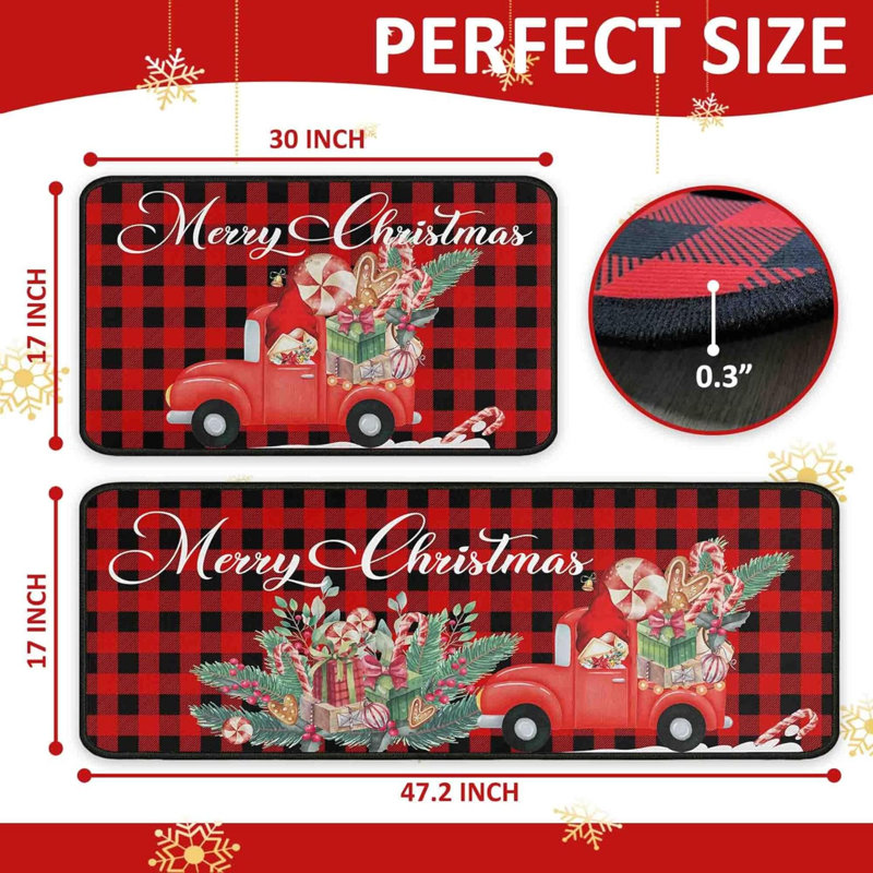 Ensemble de 2 tapis de cuisine Buffalo