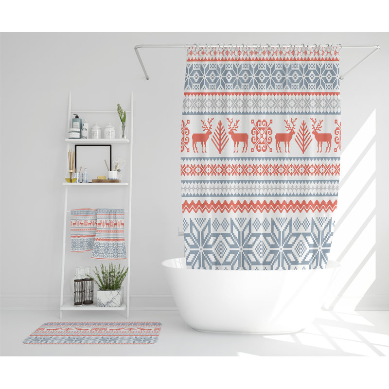 Merton Polyester Shower Curtain Set
