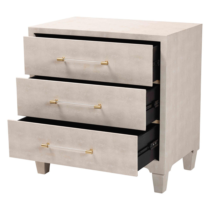 Armoire de rangement 3 tiroirs Itza Baxton Studio Nira