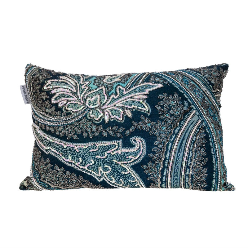Lilia Transitional Dark Green Throw Pillow