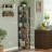 Six-Tier Corner Shelving Unit, 67.4-Inch, Black, Narrow Design, Metal And Wood Construction With LED Lighting. Ideal For Living Room, Bedroom, Or Corner Use.-794967737