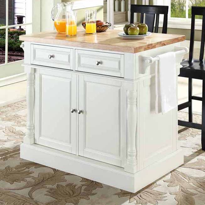 Crosley Oxford 3 Piece Kitchen Island Set 