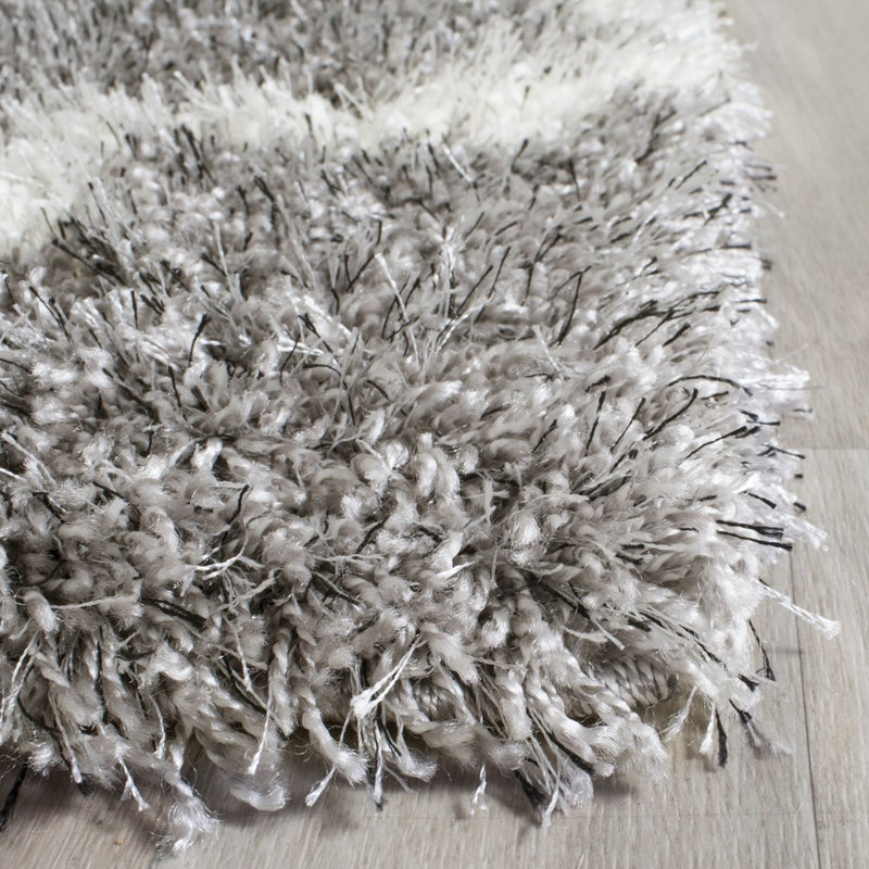 Bertl Sgm-Montreal Shag Performance Geometric Rug, Square 6'7"