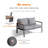 Lattie Aluminum 4 Piece Sofa Seating Group with Cushions-1197885902