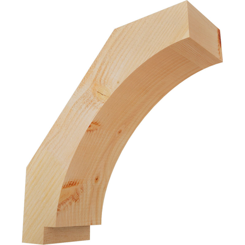 Attelle impériale du genou, Sapin de Douglas, Brute, H 18 po x l 6 po x P 18 po