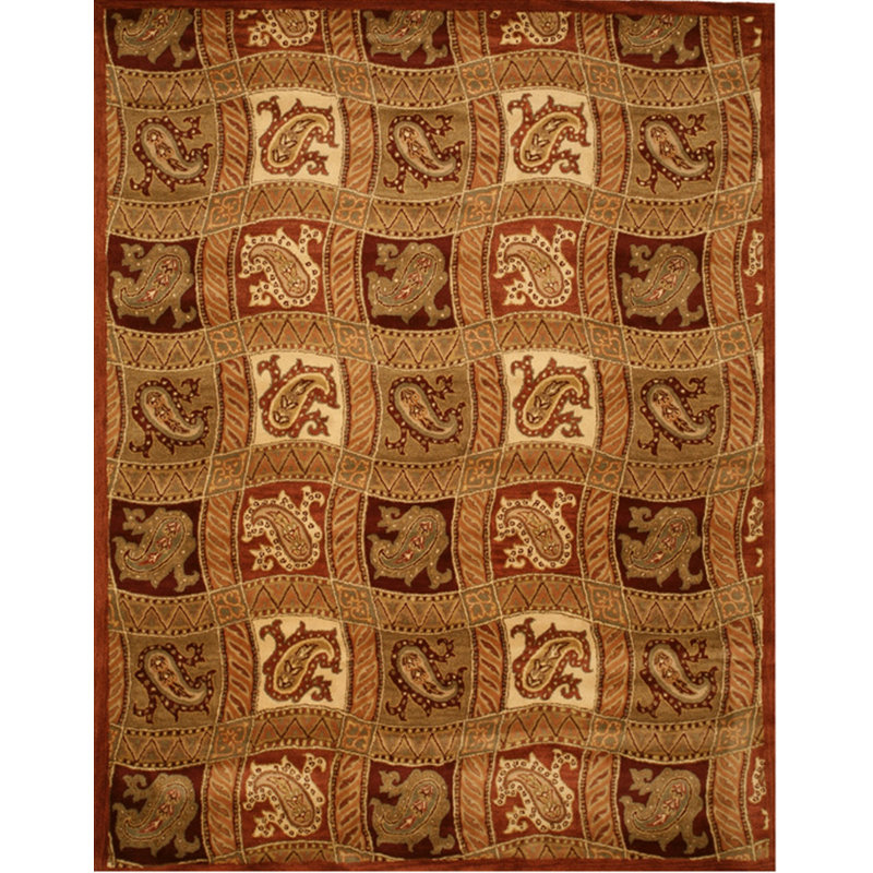 Hand Tufted Wool Area Rug in Pink