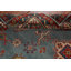 Tapis bleu clair clair à motif géométrique kazak 10x14