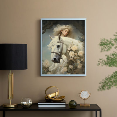 WOMEN Series CMXLVI Framed Print - Solid Wood