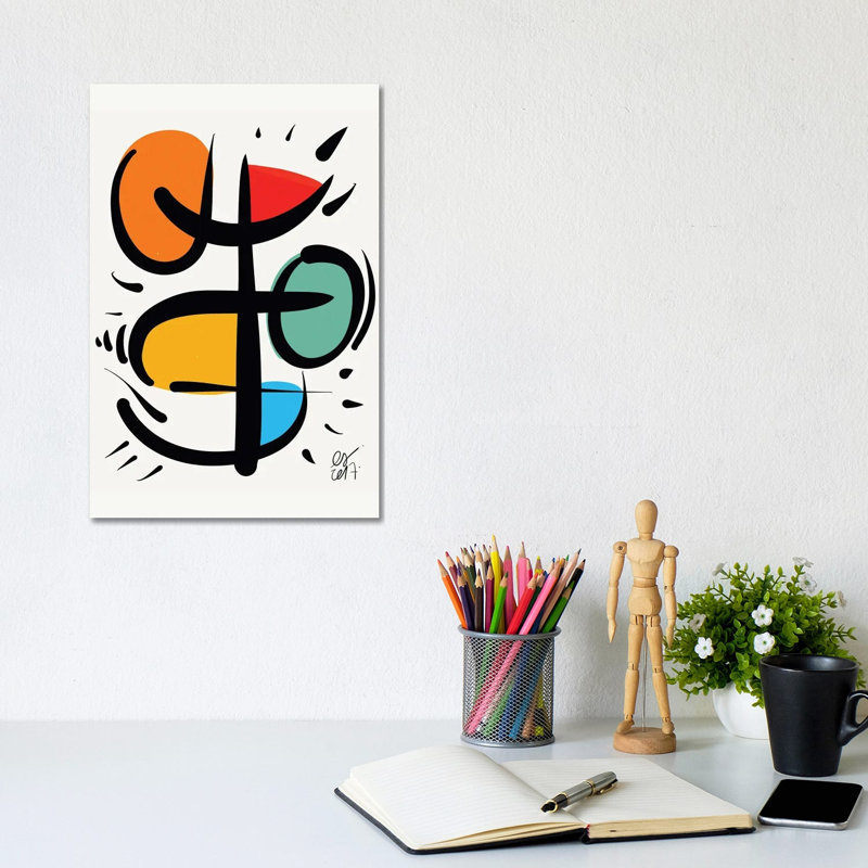 Lyrical Abstract Energy by Emmanuel Signorino - Wrapped Canvas Print, 20.32 cm H x 30.48 cm W