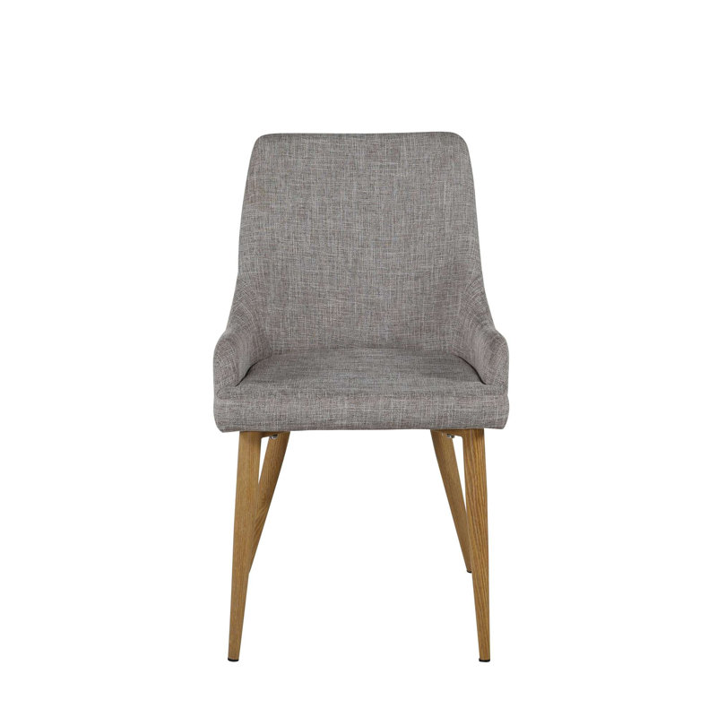 Stebrook 48cm H Upholstered Cantilever Chair, Grey