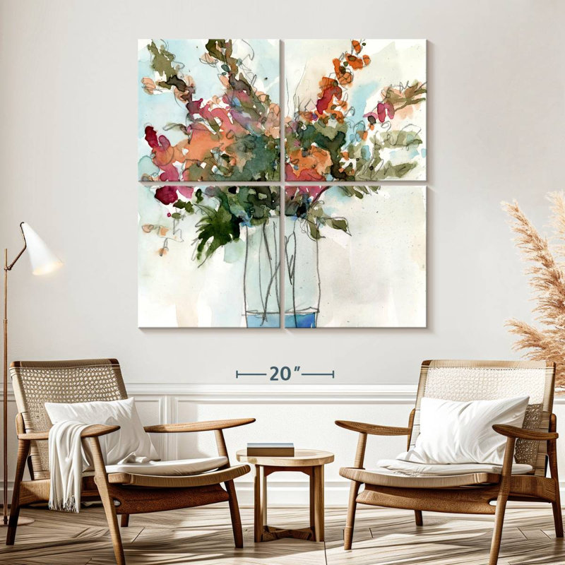 Nature morte Harnek Water Garden I, H 57 po x l 57 po