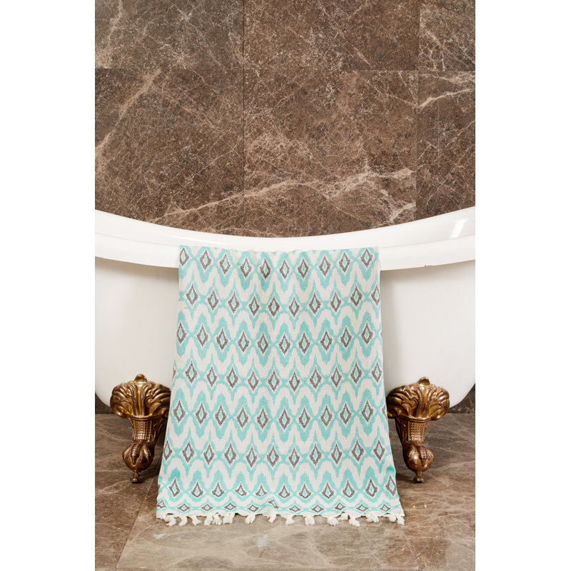 Serviette de plage 100% coton Terrazas, Vert