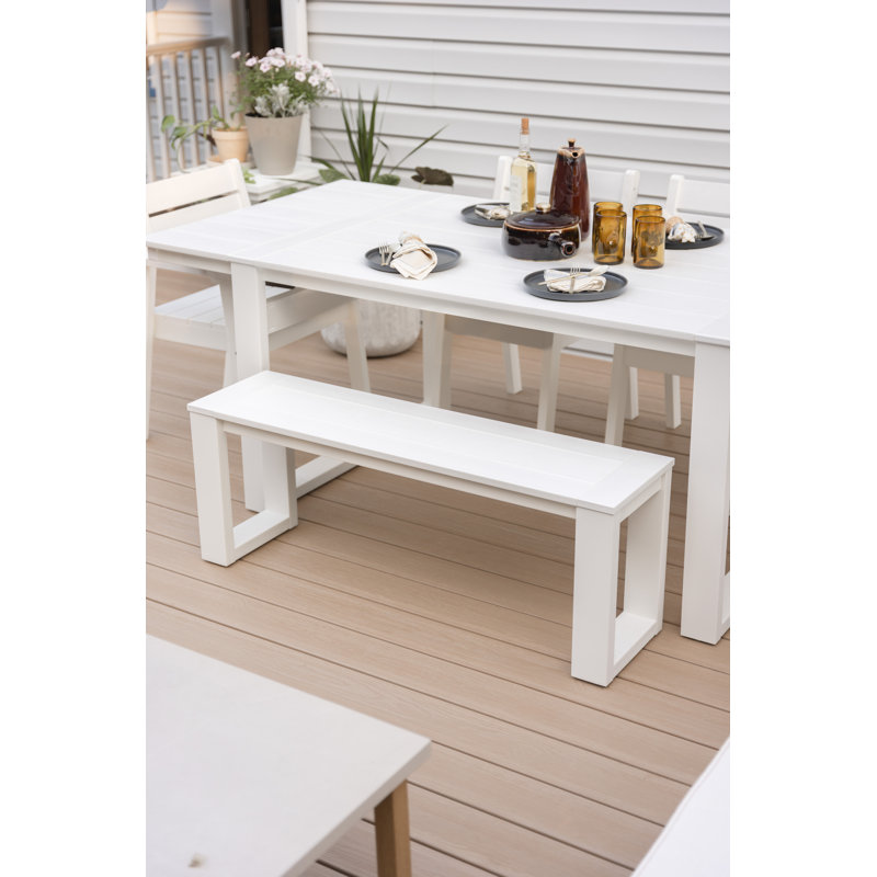 Calla Dining Bench, Sage, Light Grey