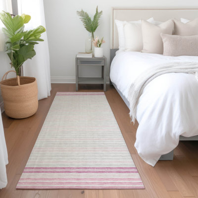 Tapis intérieur / extérieur rose Motifa