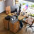 Desk with Shelves, Small Computer Desk with Charging Station, Study Table, Writing Desk, Bedroom Desk with Metal Frame, Rustic Small Office Desk for Home, Walnut-2098766311