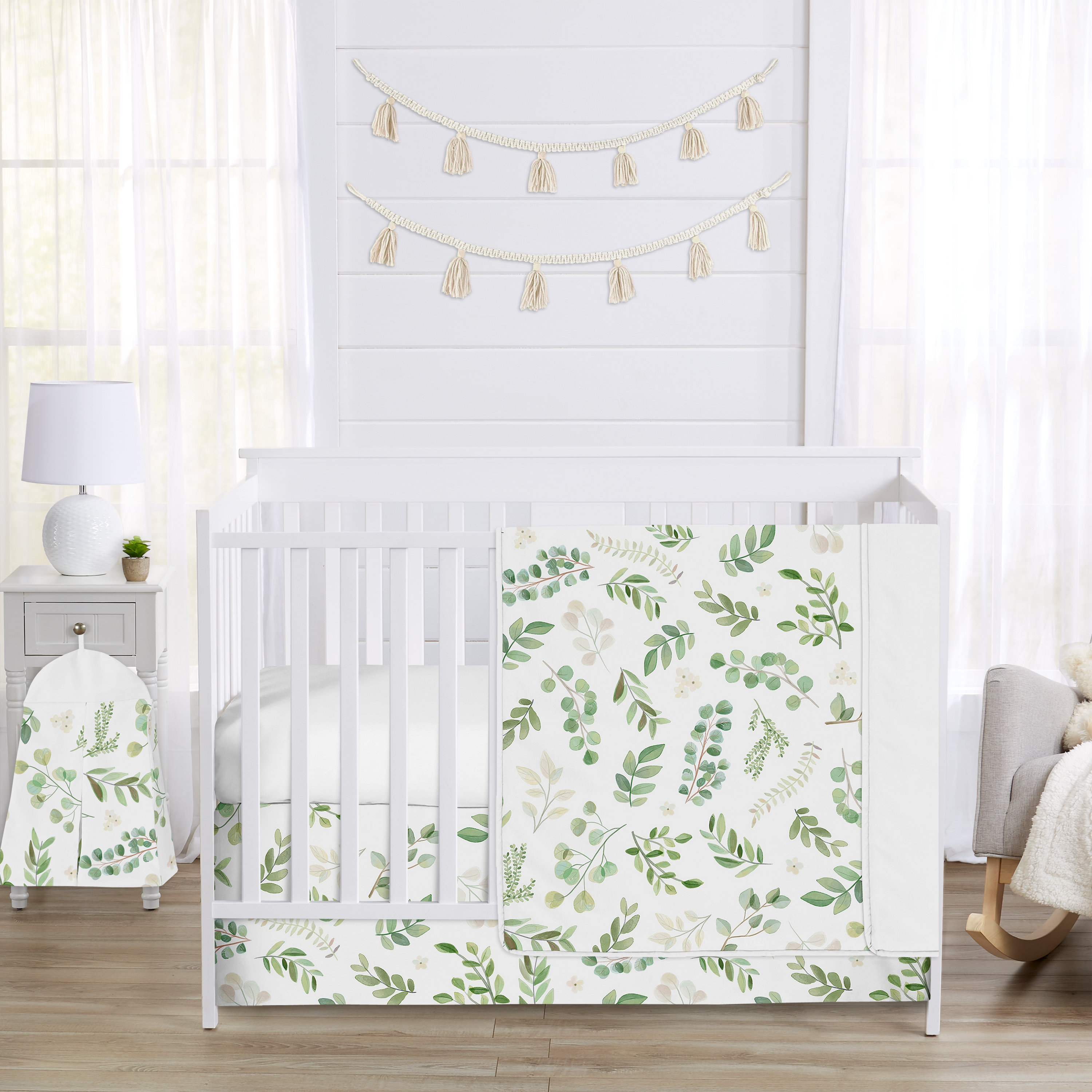 Simple Printed Crib Padding For Rails For Children Thicken Cotton