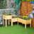 Raised Garden Bed Set of 3, Wooden Elevated Planter Box with Legs and Bed Liner, for Backyard and Patio to Grow Vegetables, Herbs, and Flowers