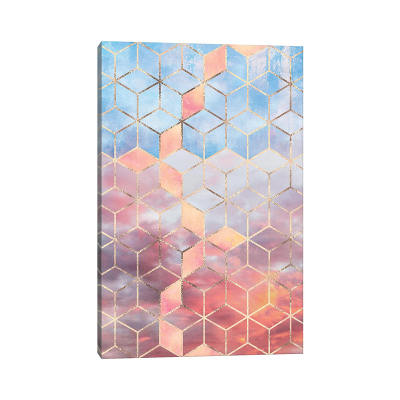 Magic Sky Cubes by Elisabeth Fredriksson - Wrapped Canvas Painting, 152.5 cm H x 101.5 cm W