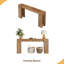 Console en bois, table d'entrée avec canapé-780770454