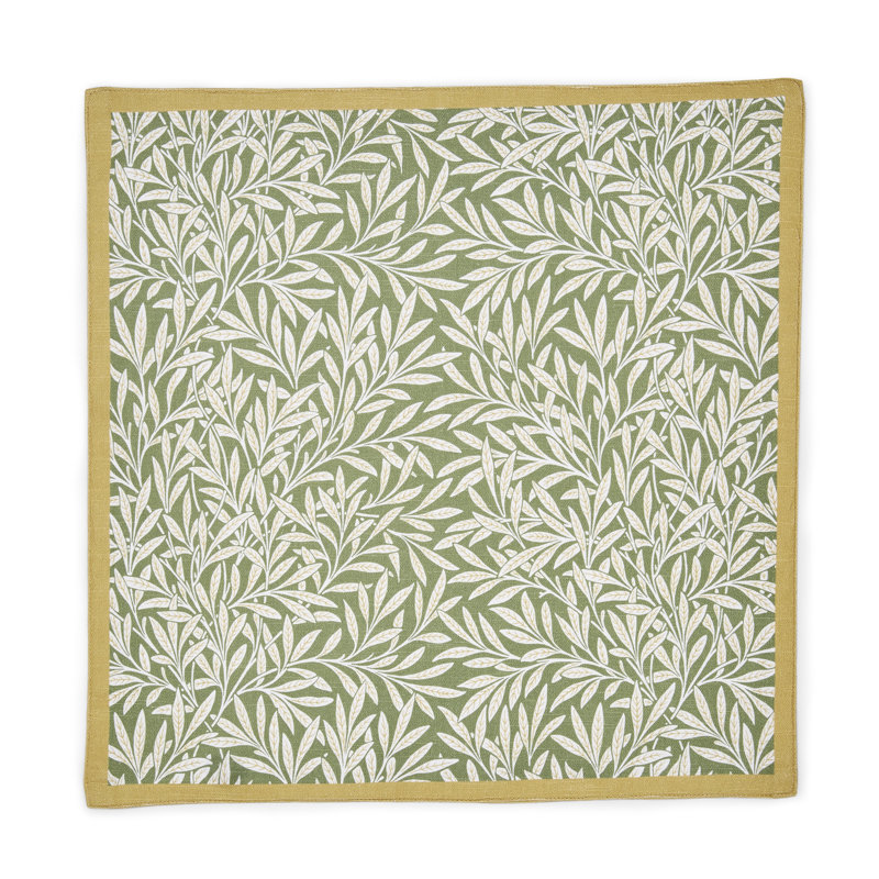 Morris and Co. Napkins Willow 40cm x 40cm 100% Cotton.