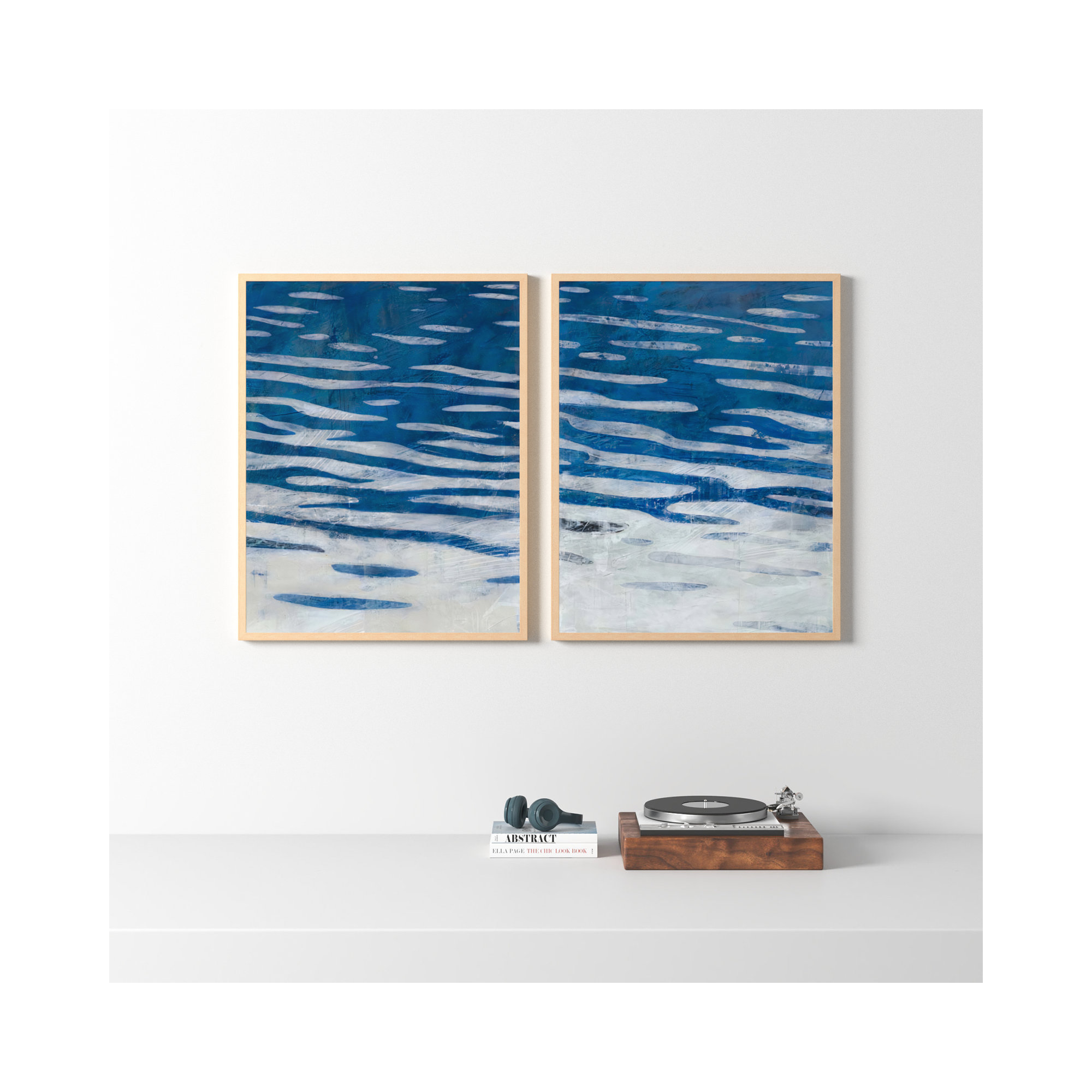 Oceanview By Ivo Stoyanov by Ivo Stoyanov, Brown Framed, 38" H x 60" W x 1.25" D