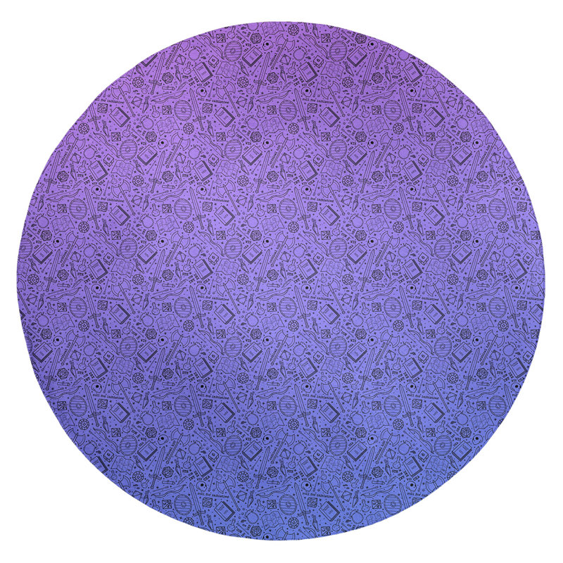 Chenille Indoor Rug, Round 5'