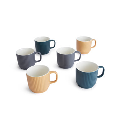 Matt Ribbed Mugs