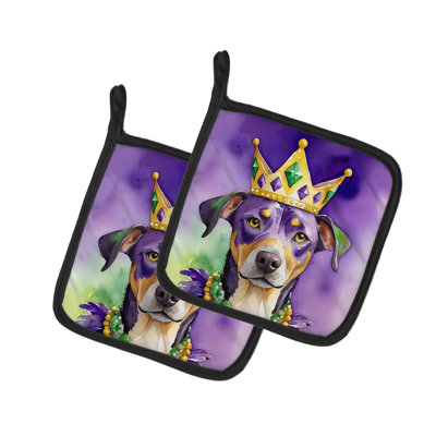 Paire de poignées en cata Cachehoula King of Mardi Gras