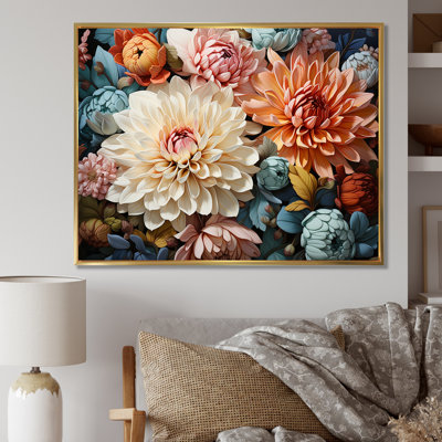 «Mums Charm In Winter», reproduction sur toile
