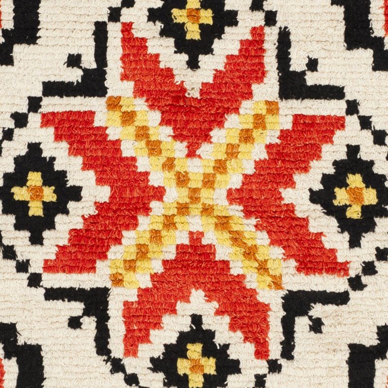 Kenya Multicolor Hand-Knotted Wool Tribal Area Rug
