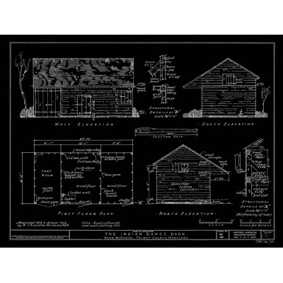 «Indian Range Barn on Canvas» par Stellar Design Studio, reproduction