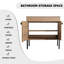 Meuble-lavabo simple 36,04 po avec comptoir en céramique Mossey-651289918