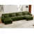 Velours vert olive est en rupture de stock