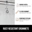 Rideau de douche Premium Waffle Weave-425613073