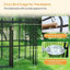 Très grande cage à oiseaux en métal avec perchoirs et tasses d'alimentation l 153,6 po x H 81,5 po-517803082-517803080