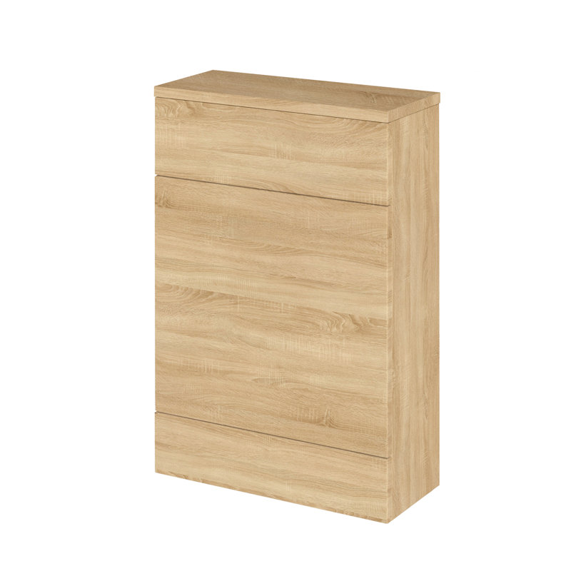Fusion Fitted Furniture - 50.5cm Toilet Unit, 50.5Cm W x 88.2Cm H x 36Cm D, Natural Oak