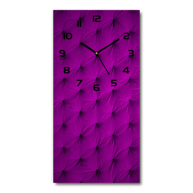 Jalesia Glass Wall Clock, Purple/Black