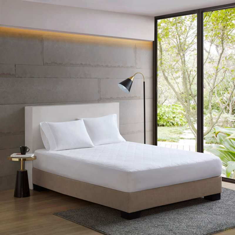 Protège-matelas matelassé en coton percale, Grand lit