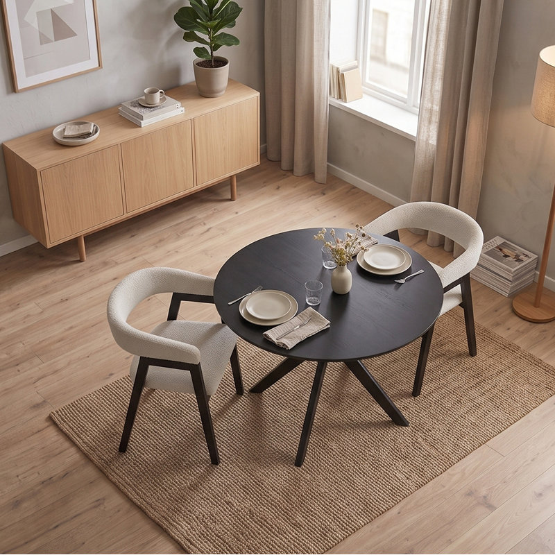 4 -Person Solid Wood Dining Set