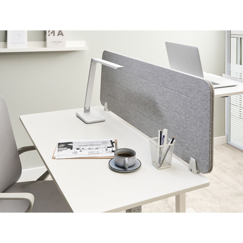 Desk Dividers, 40cm H x 120cm L, Light Grey