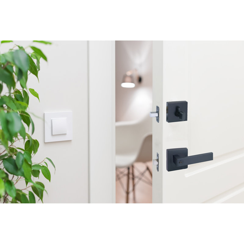 Emblem Single Cylinder Deadbolt, Matte Black