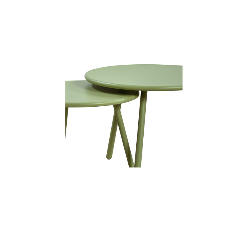 Kari Outdoor Nesting Coffee Table Green, Green