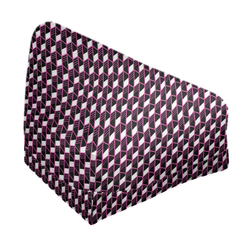 Leffel Bean Bag Chair & Lounger, No Fill, Pink, 86" H x 2" W x 43" D