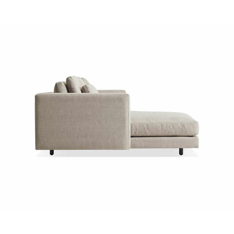 Hands Down Chaise Sectional, Landa Stone, Left Hand Facing