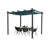 Kozyard Morgan Outdoor Aluminum Pergola with Blue Retractable Sun Shade Canopy-64815874-90613688