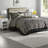Luxurious Jacquard Black Bedding Set, Cotton Comfort King Size
