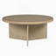 Table basse ronde grège