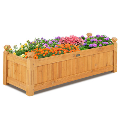 Wood Raised Garden Bed