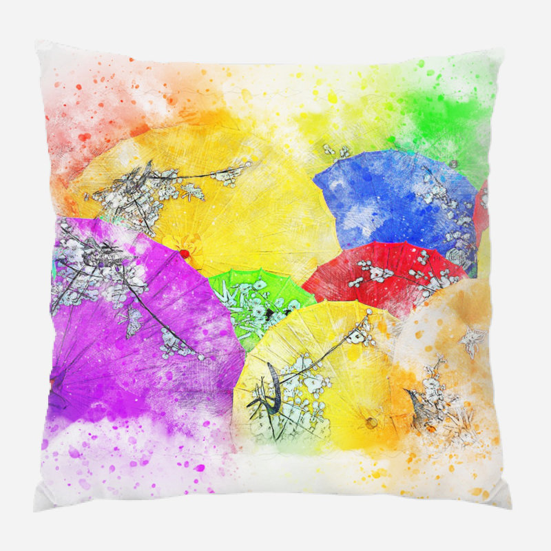 Housse et insert de coussin carré d'extérieur Borgen, Microsuède, Intérieur