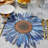Blue Sunflower Dinner Plate